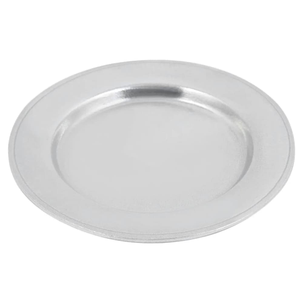 Bon Chef 1020 6" Rimmed Bread & Butter Plate, Aluminum/Pewter-Glo