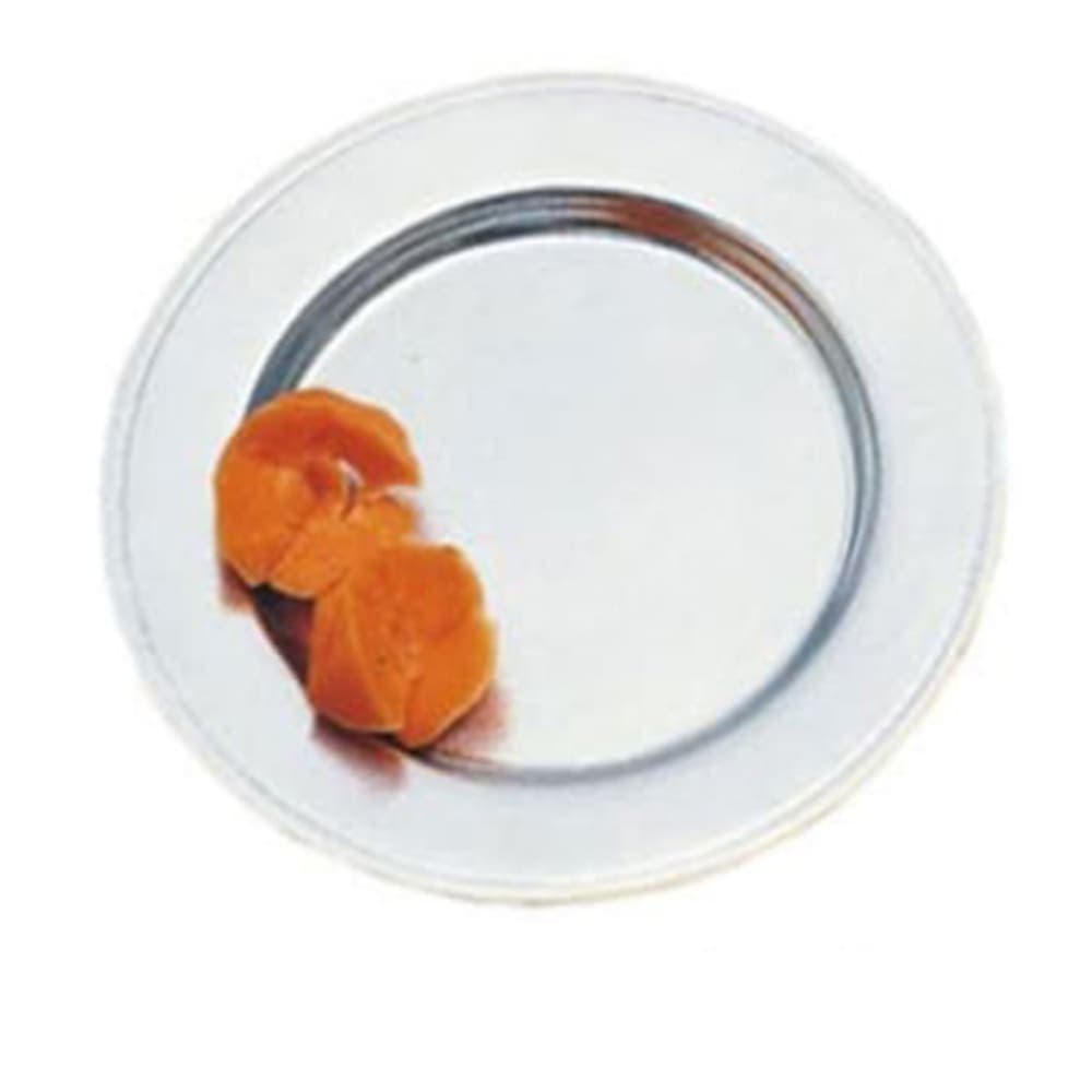 Bon Chef 1020S WH 6" Rimmed Bread & Butter Plate, Aluminum/White