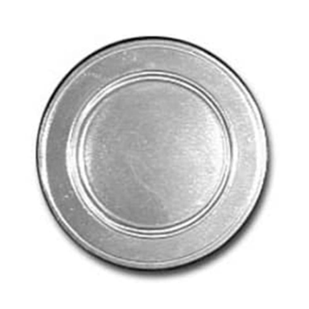 Bon Chef 1021S WH 7 1/2" Rimmed Salad Plate, Aluminum/ White
