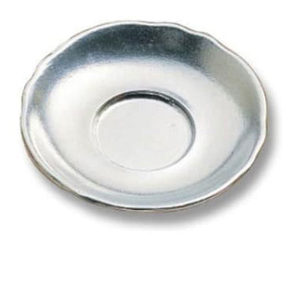 Bon Chef 1026P 5 3/8" Saucer, Aluminum/Pewter Glo