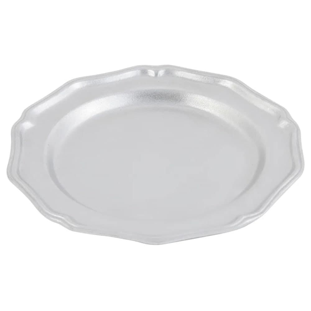 Bon Chef 1033 9" Dessert Plate, Aluminum/Pewter-Glo