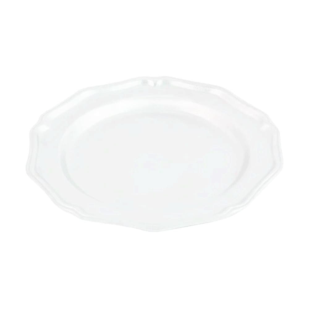 Bon Chef 1033WHTM 9" Dessert Plate, Aluminum/White
