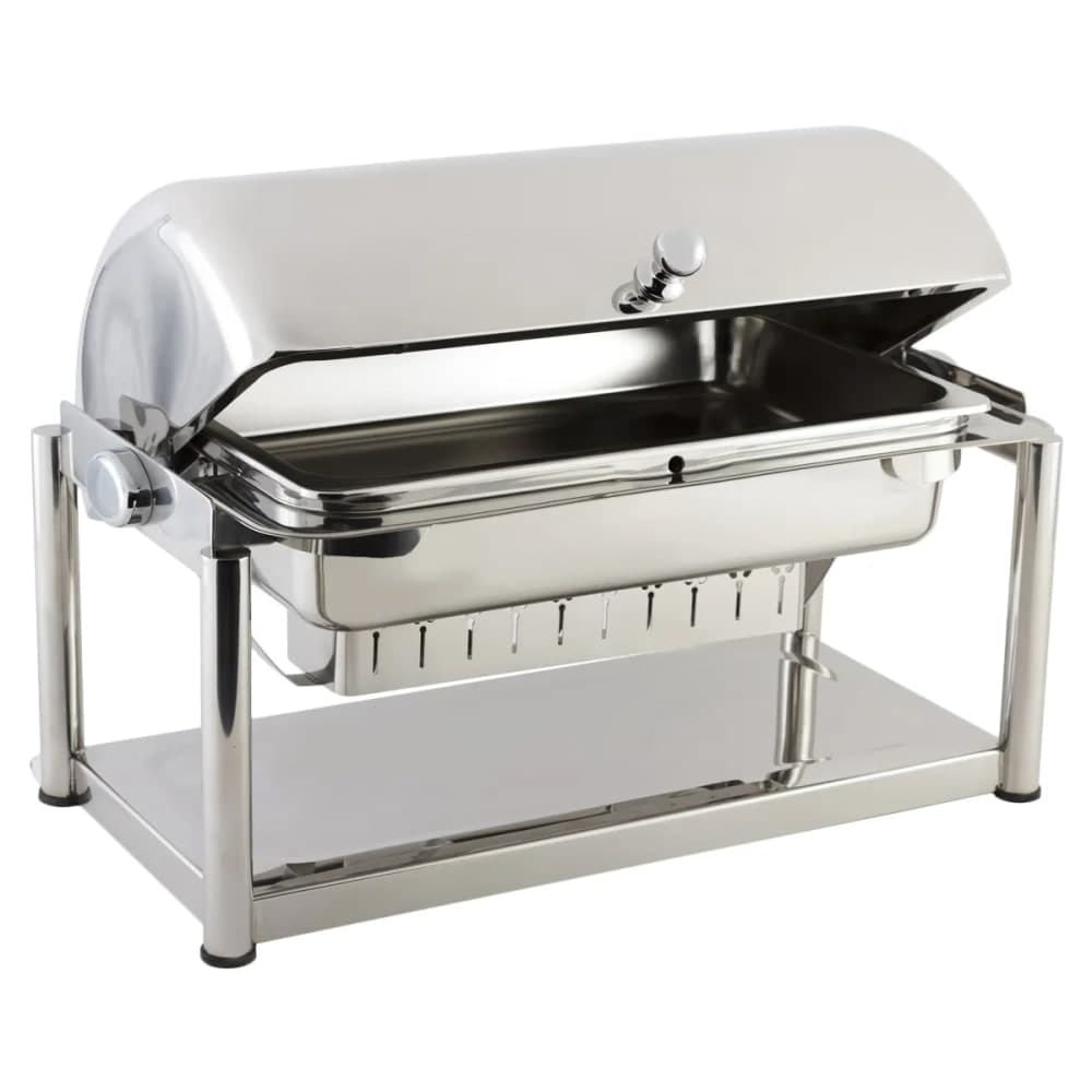 Bon Chef 11041D Full Size Chafer w/ Roll-top Lid & Chafing Fuel Heat
