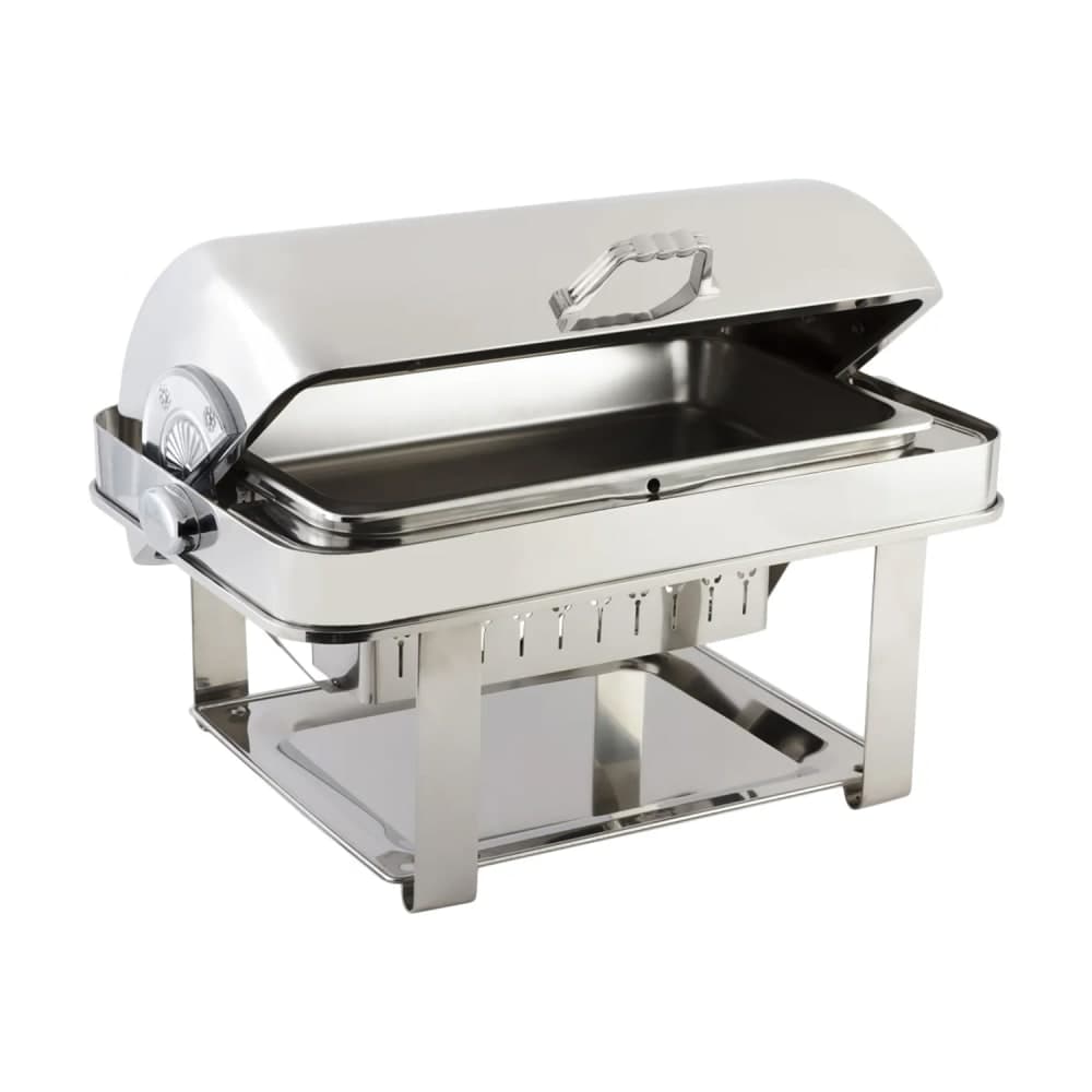Bon Chef 12004CH Full Size Chafer w/ Roll-top Lid & Chafing Fuel Heat