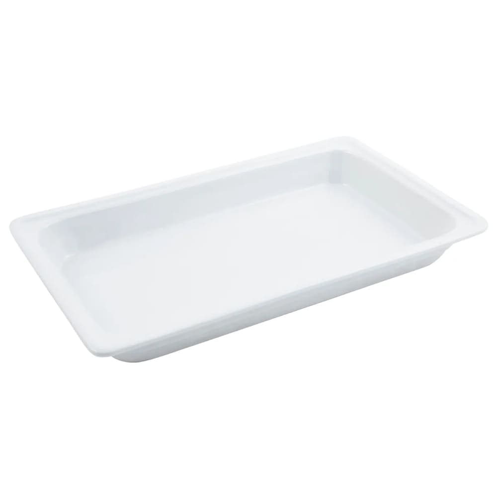 Bon Chef 12017 20 7/8" Rectangular Chafer Food Pan, Ceramic