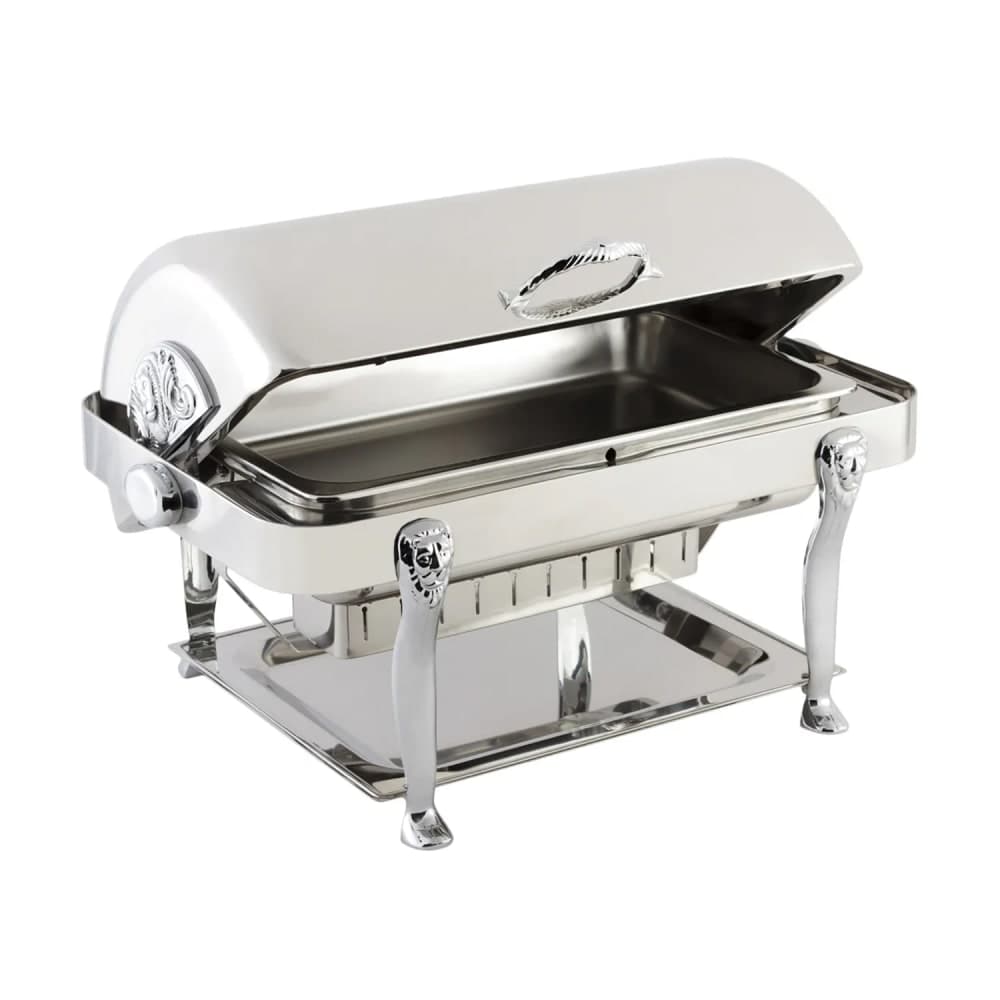 Bon Chef 18040CH Full Size Chafer w/ Roll-top Lid & Chafing Fuel Heat