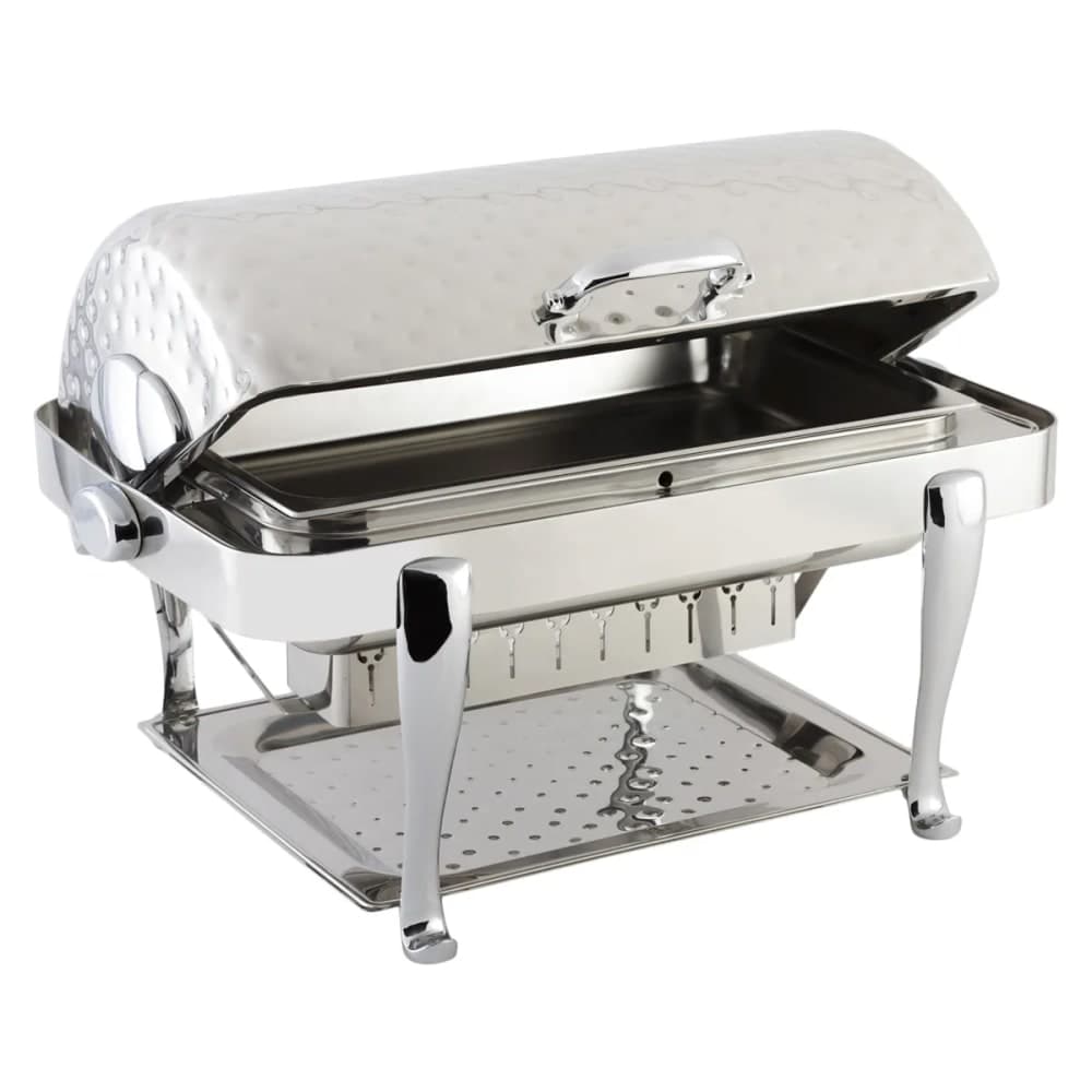 Bon Chef 19040CHH Full Size Chafer w/ Roll-top Lid & Chafing Fuel Heat