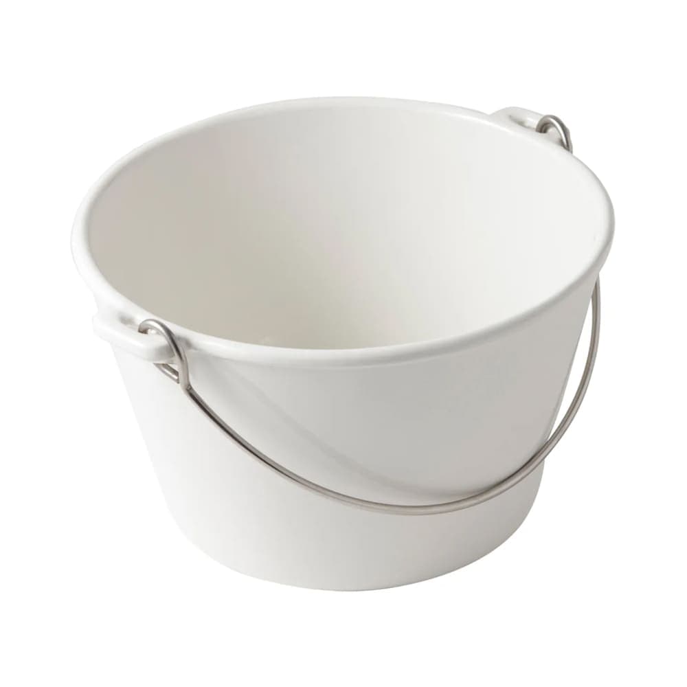 Bon Chef 3008S WH 3-qt Bail Handle Soup Kettle, Aluminum/White