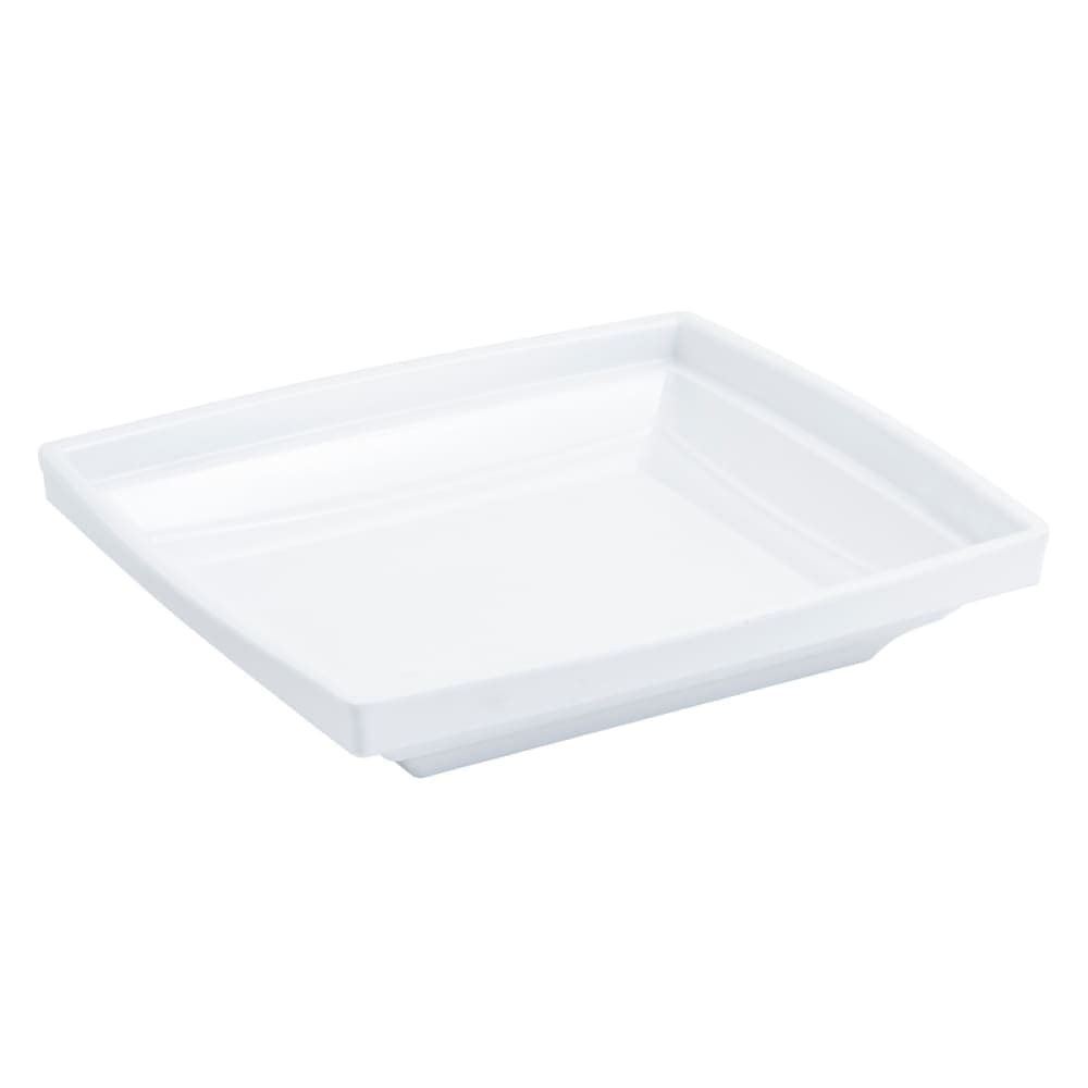 Bon Chef 53103 2 qt Square Melamine Serving Bowl, White