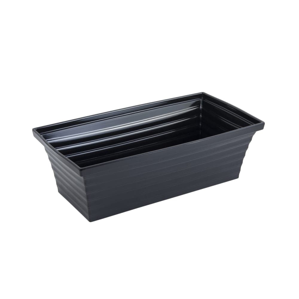 Bon Chef 53104 15 qt Square Melamine Serving Bowl, Black
