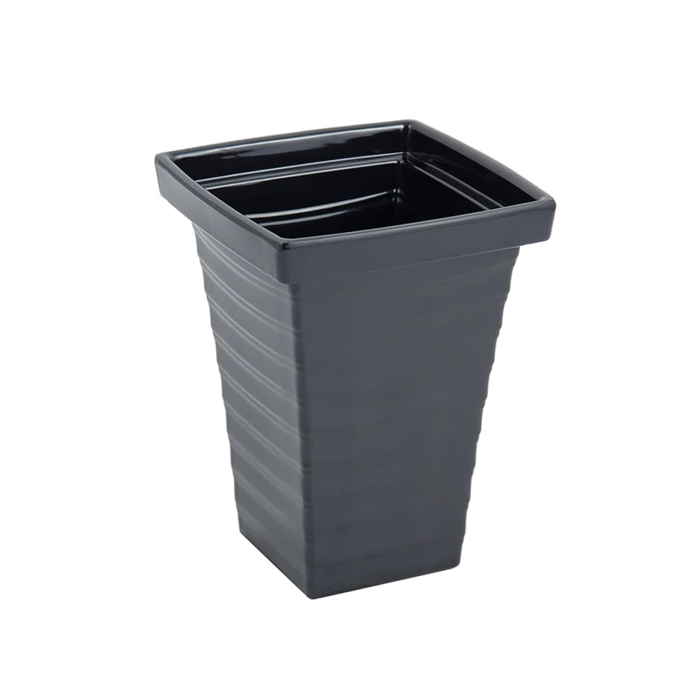 Bon Chef 53107 2 qt Square Melamine Serving Bowl, Black