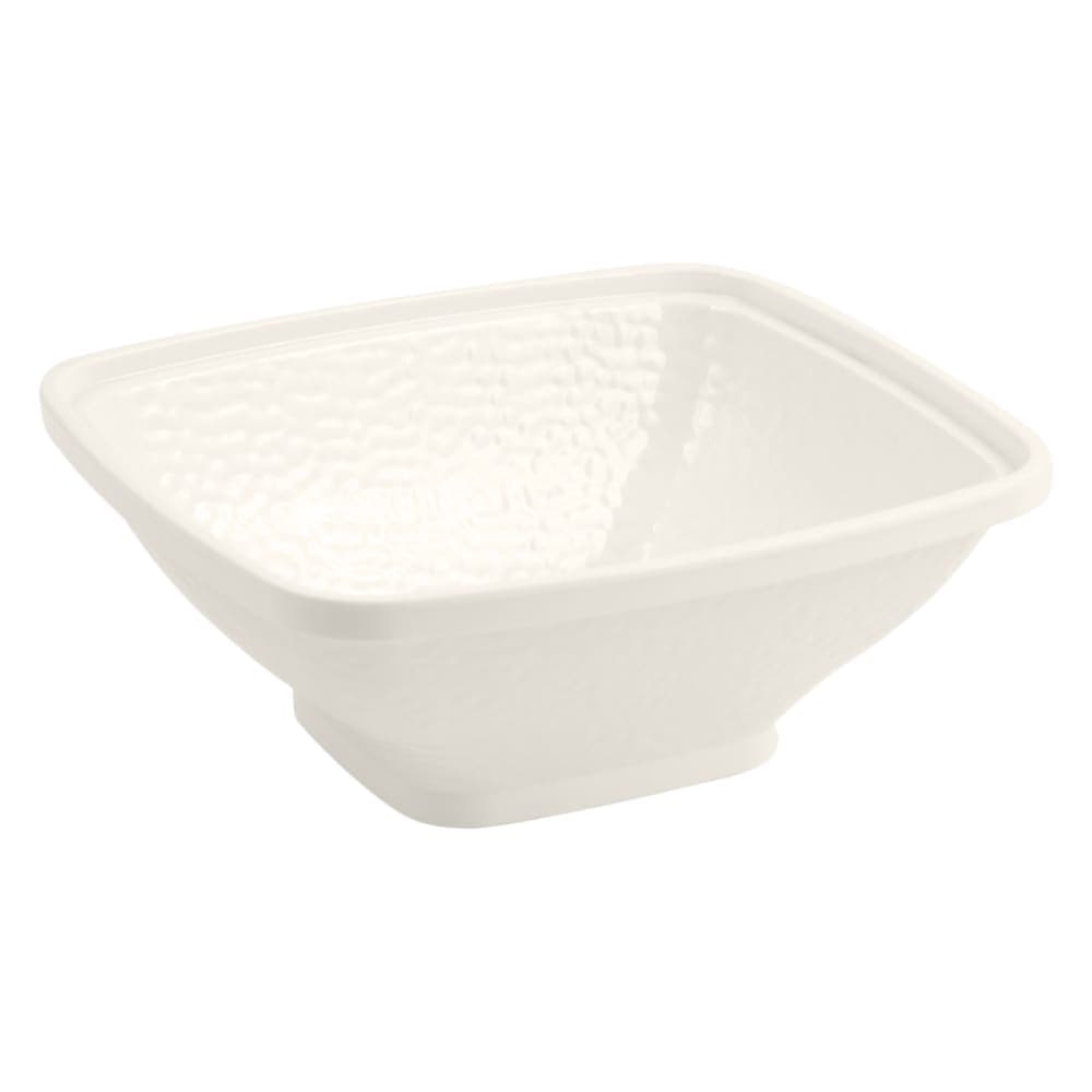 Bon Chef 53304 2 qt Square Melamine Serving Bowl, Ivory