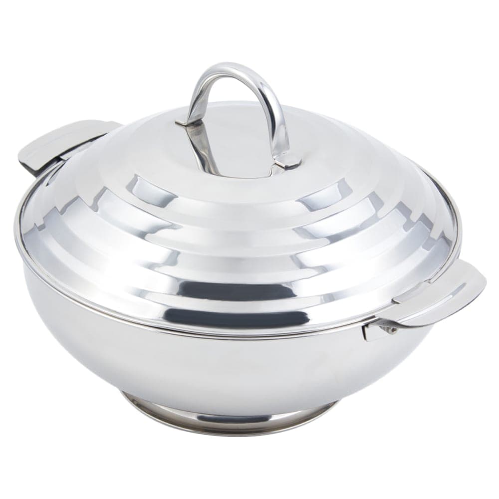 Bon Chef 61209 13 3/5" Round Insulated Hotpot Server w/ Locking Lid, Stainless