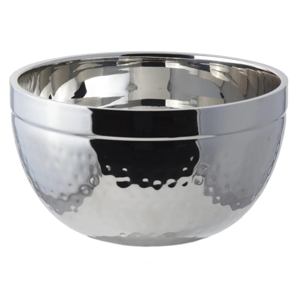 Bon Chef 61245 5 qt Double Wall Bowl, Stainless w/ Hammered Finish
