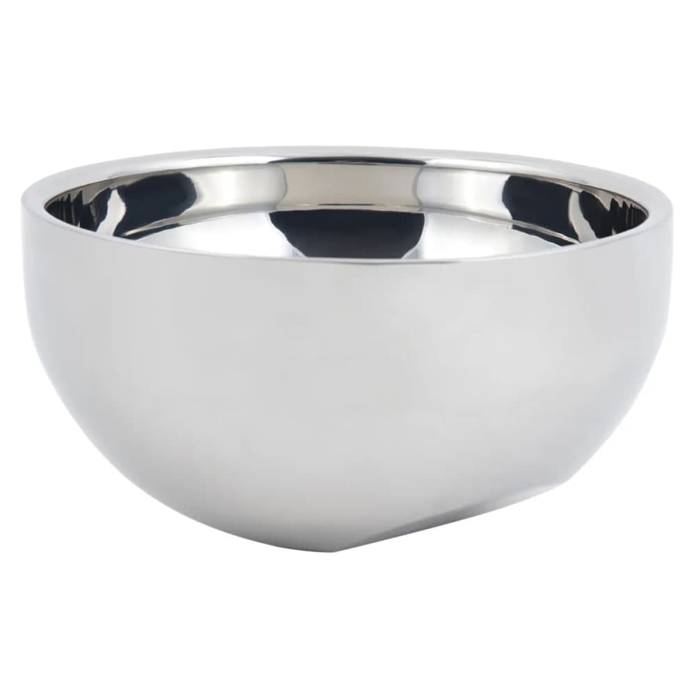 Bon Chef 61267 3 qt Angled Double Wall Bowl, Stainless
