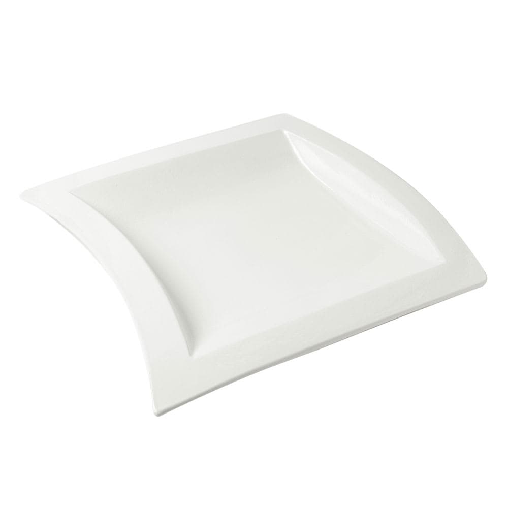 Bon Chef 70033S Platter, 16 2/32" x 16 2/32" , Aluminum/White