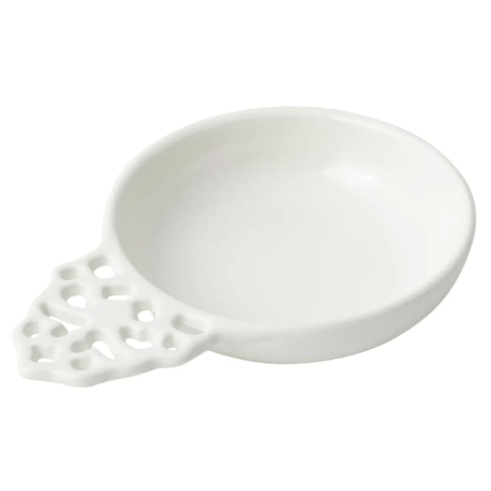 Bon Chef 9006S WH 7-oz Porringer Side Bowl, Aluminum/White