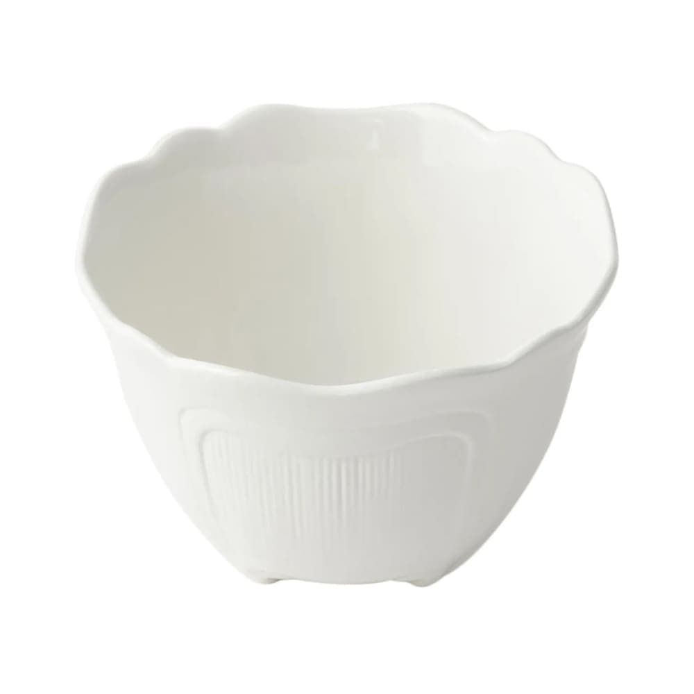 Bon Chef 9060S WH 1.5-qt Garnish Bowl, Aluminum/White