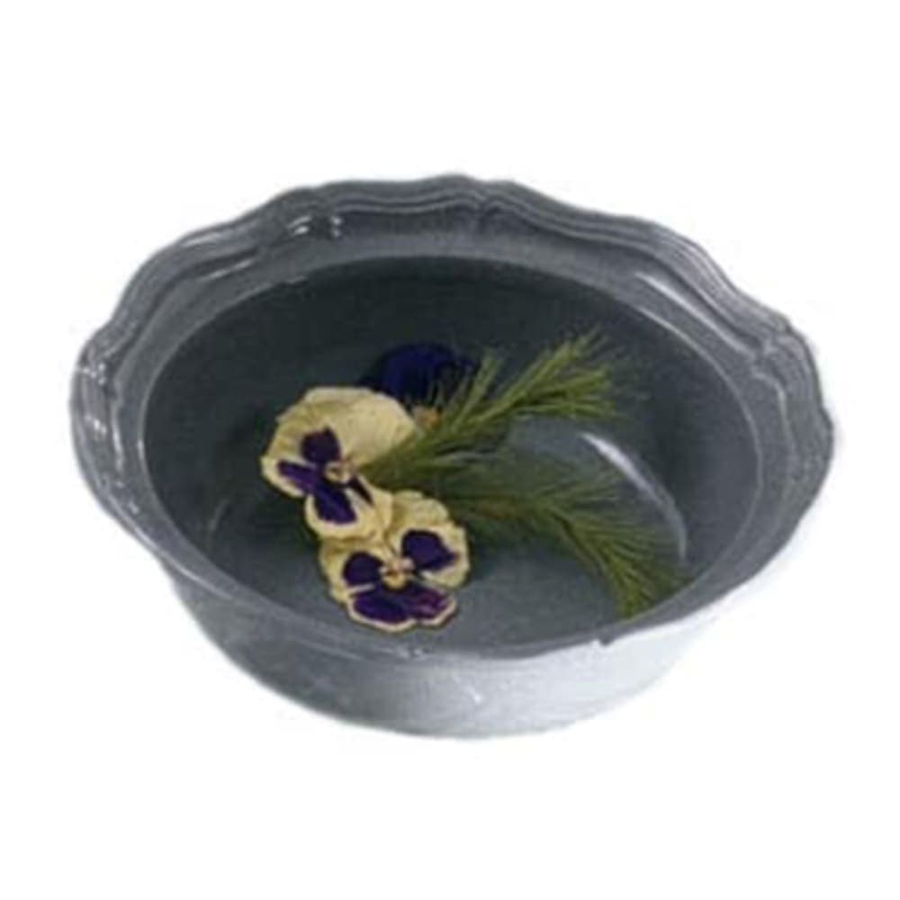 Bon Chef 9062S BLK 2-qt Salad Pedestal Bowl, Queen Anne, Aluminum/Black