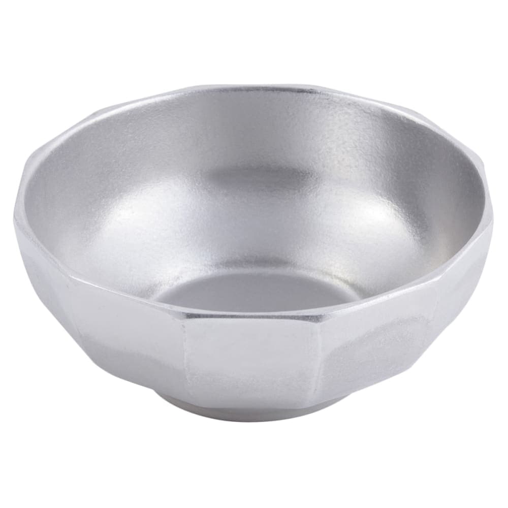 Bon Chef 9093 12 qt Prism Serving Bowl, Footed, Aluminum/Pewter-Glo