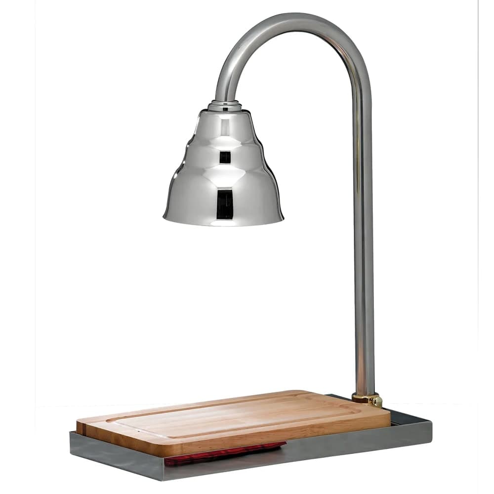 Bon Chef 9698CH Carving Station w/ Butch Block Cutting Board, Heat Lamp, 21" x 12" x 30"