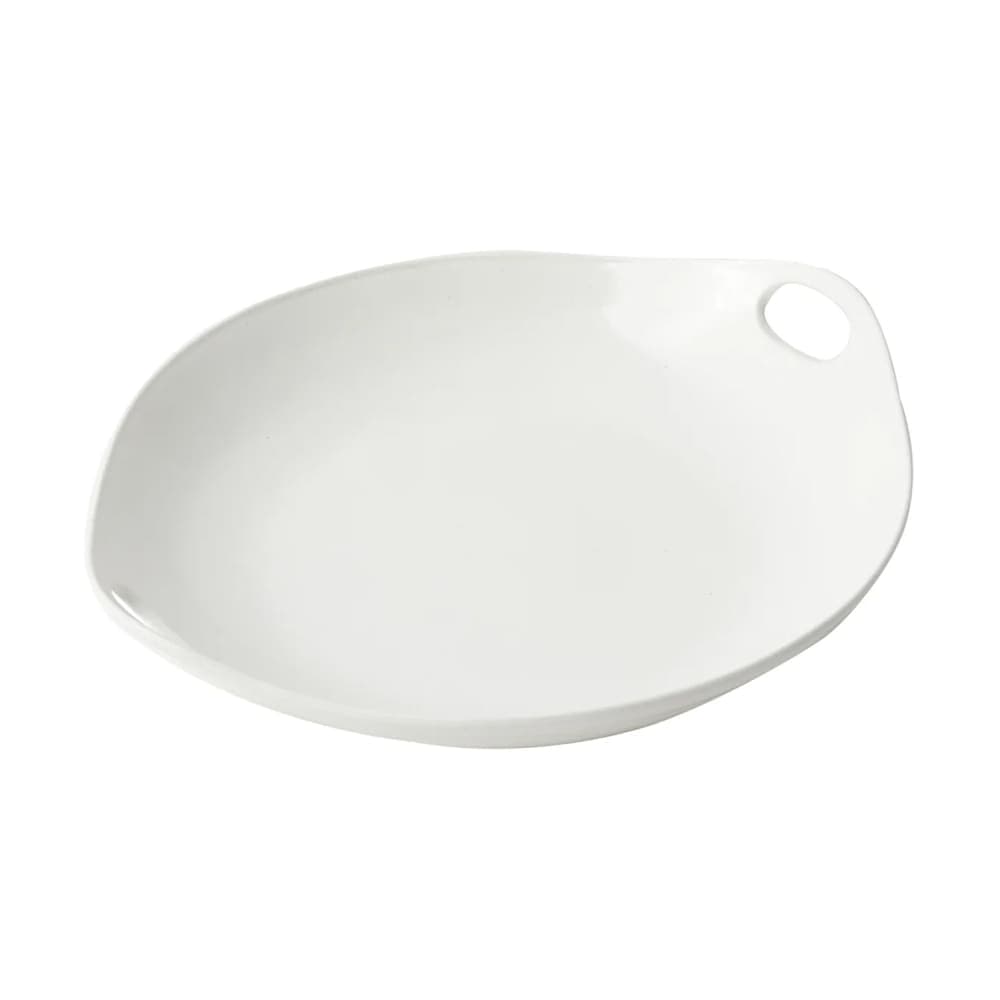 Bon Chef 9933S WH 10 1/4" Chopstick Plate, Aluminum/White