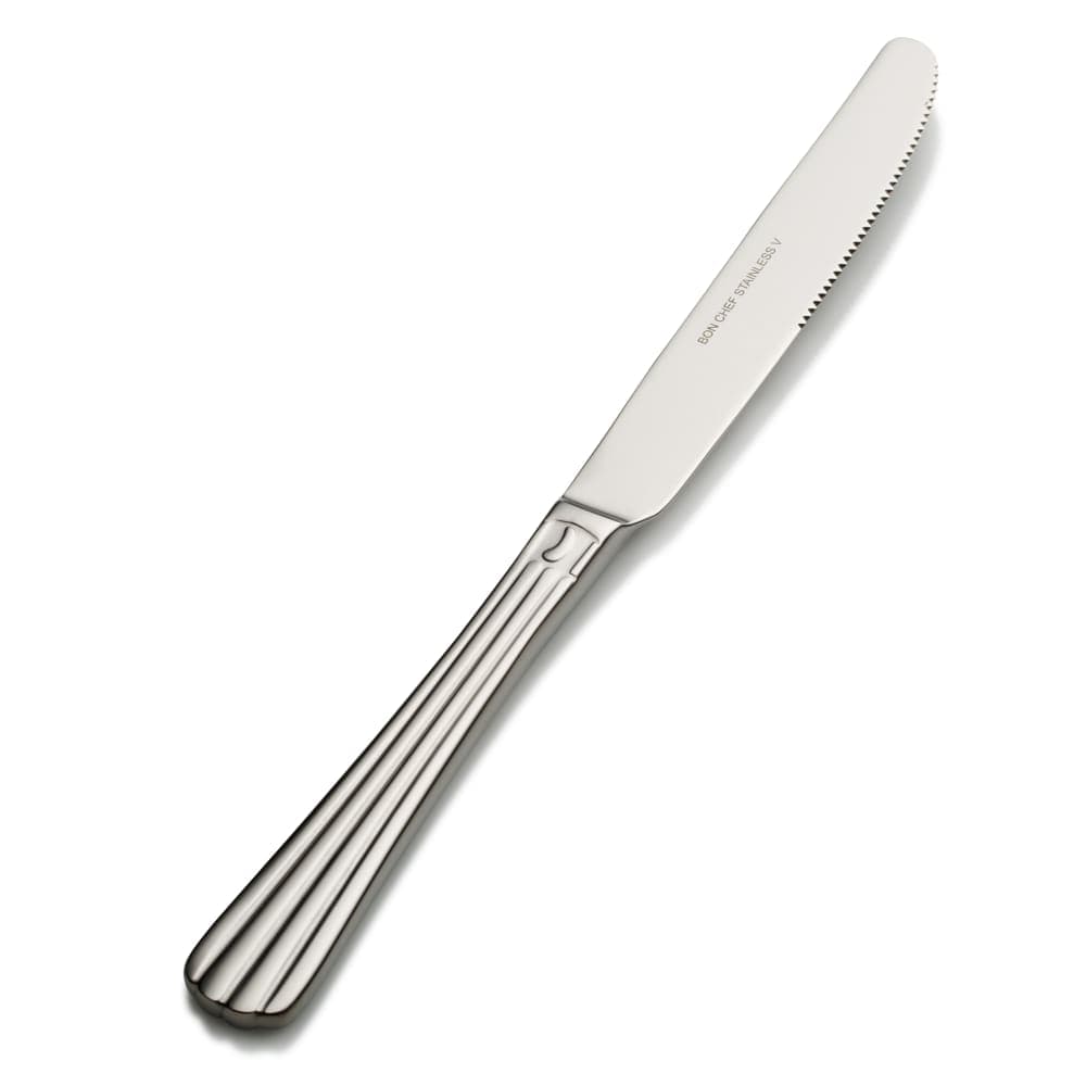 Bon Chef S1612 9 6/7" Dinner Knife with 13/0 Stainless Grade, Britany Pattern