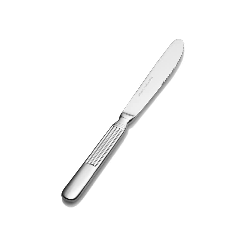 Bon Chef S3612 9 1/5" Dinner Knife with 13/0 Stainless Grade, Apollo Pattern
