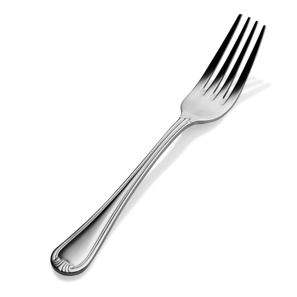 Bon Chef S905 7 3/5" Dinner Fork with 18/10 Stainless Grade, Renoir Pattern