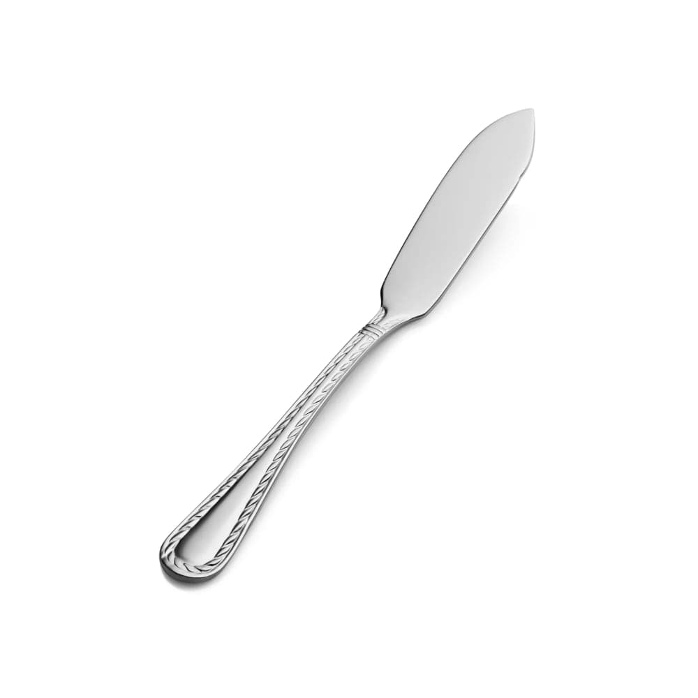 Bon Chef SBS413 6 5/7" Butter Knife with 18/0 Stainless Grade, Amore Pattern