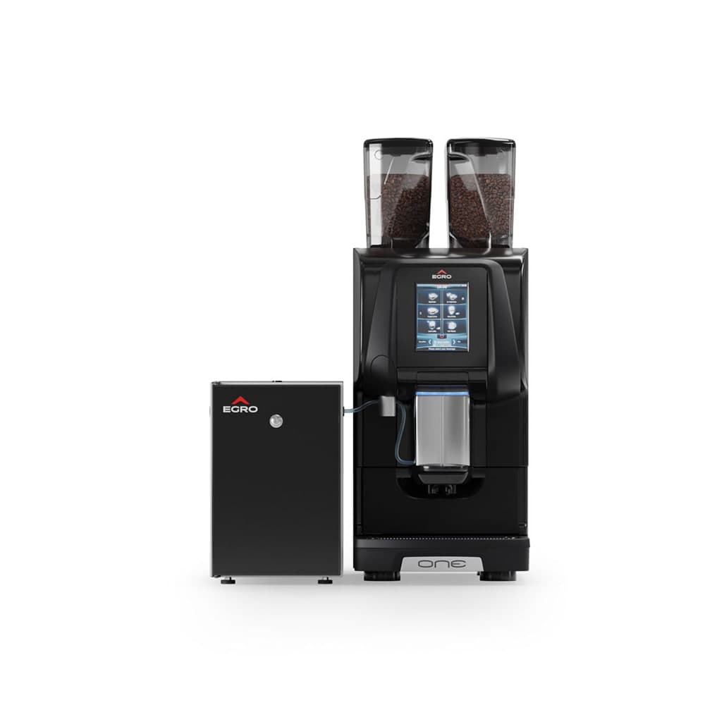 Rancilio EGRO ONE QUICK MILK Egro ONE Super Automatic Espresso Machine w/ (1) Group, (1) Steam Wand, & (2) Hoppers - 220v/1ph