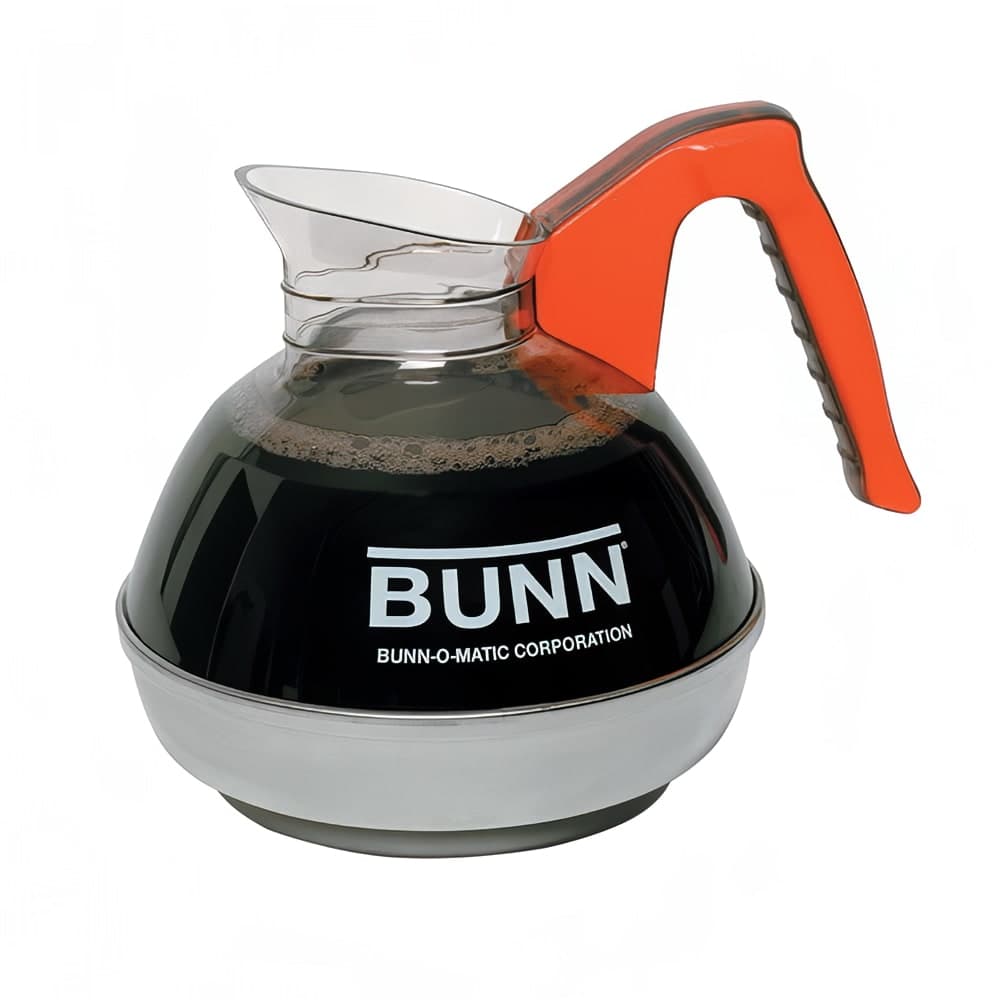 Bunn 64 oz Decaf Coffee Decanter w/ Orange Plastic Handle (06101.0101)