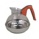 Bunn 64 oz Decaf Coffee Decanter w/ Orange Plastic Handle (06101.0101) thumbnail 2
