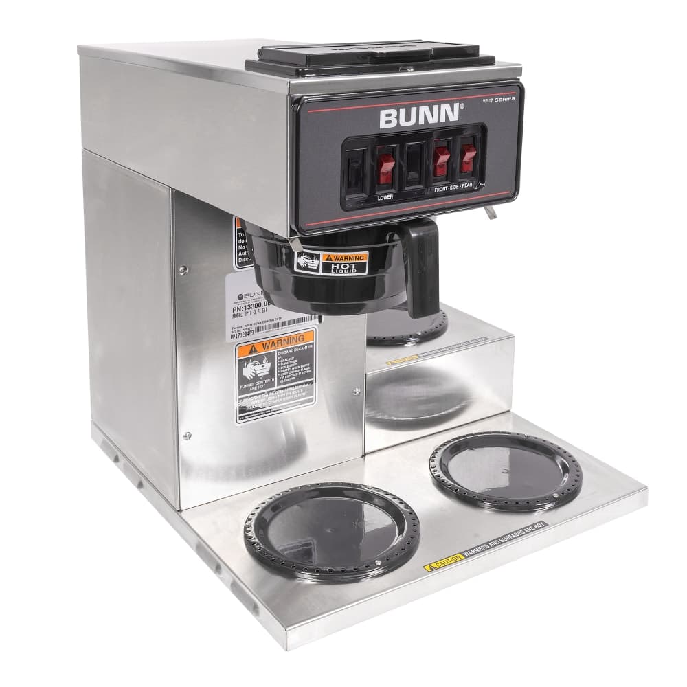 Bunn VP17-3 Medium Volume Decanter Coffee Maker - Pourover, 3 4/5 gal/hr, 120v (13300.0003)