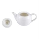 Libbey 905356903 14 oz Royal Rideau Tea Pot - Knob Lid, Loop Handle, White thumbnail 3