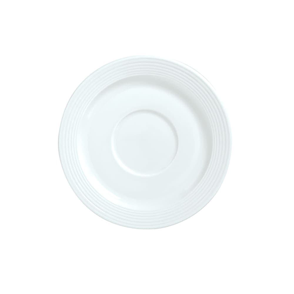 Libbey 911196021 5 3/4" Round Cappuccino Saucer w/ Repetition Pattern & Shape