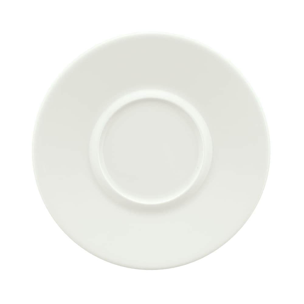 Libbey 9306918 6 1/8" Round Creative Complements Saucer - Porcelain, Continental White™