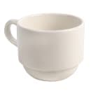 Libbey 950002507 9 oz Stacking Tea Cup, Royal Rideau, Undecorated, White thumbnail 3