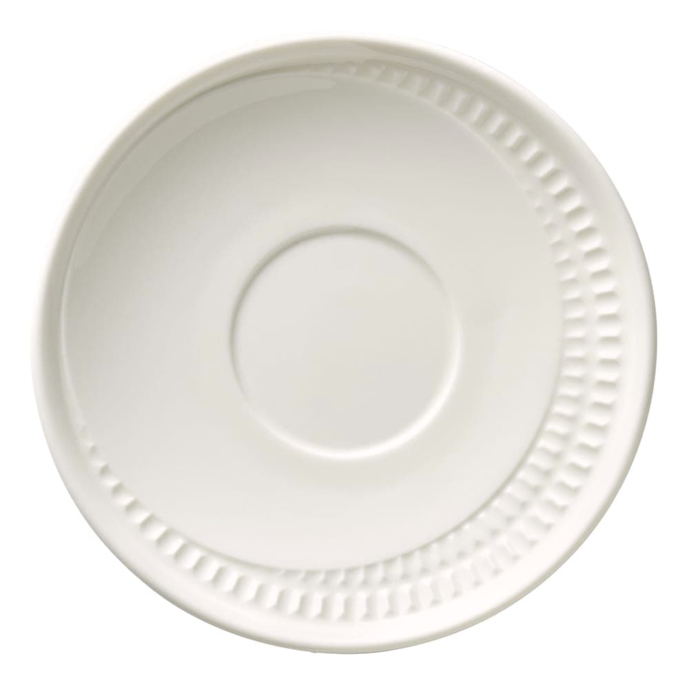 Libbey 968001012 6" Round Zipline Saucer - Porcelain, White
