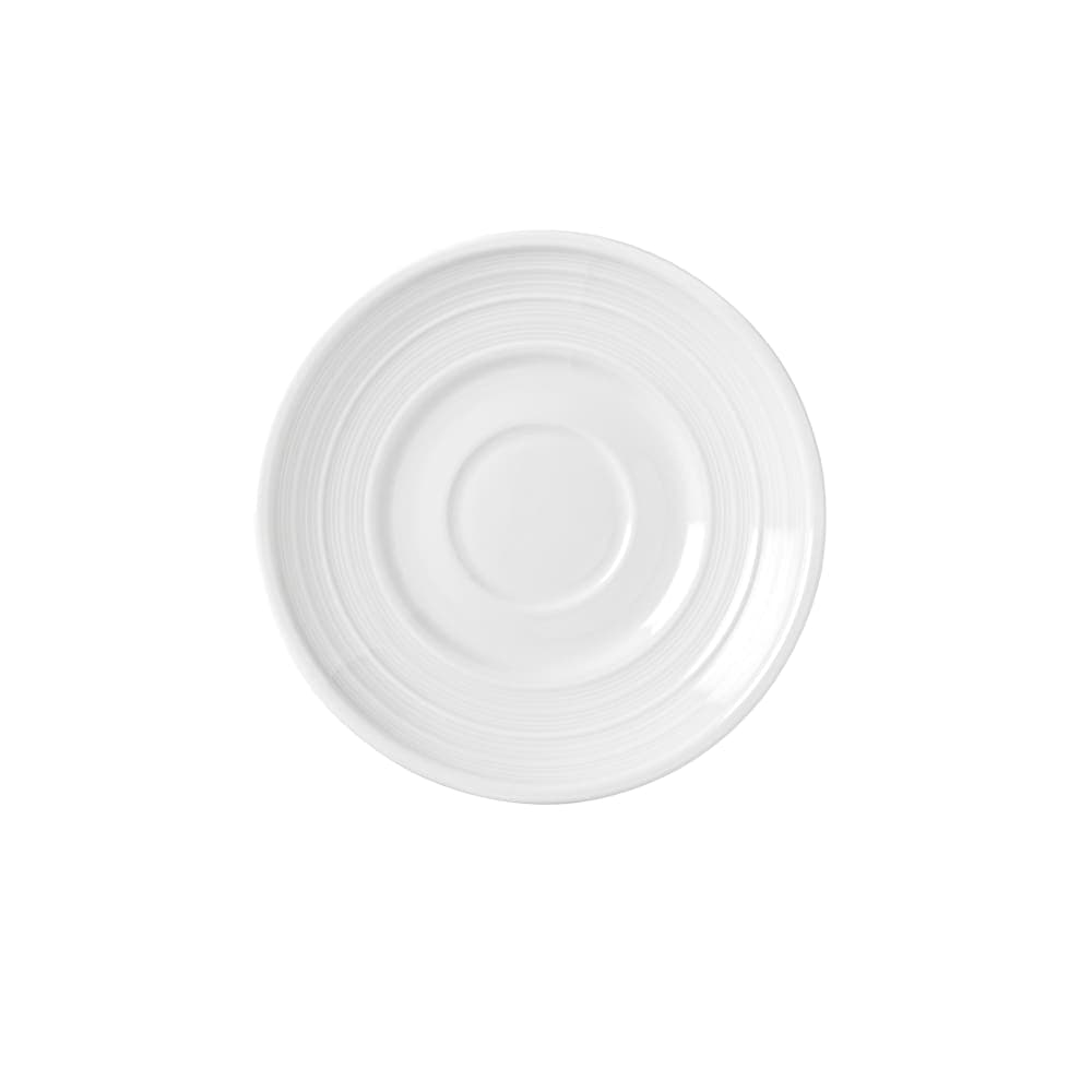 Libbey 999001500 6" Round Galileo Constellation Saucer - Porcelain, Lunar White