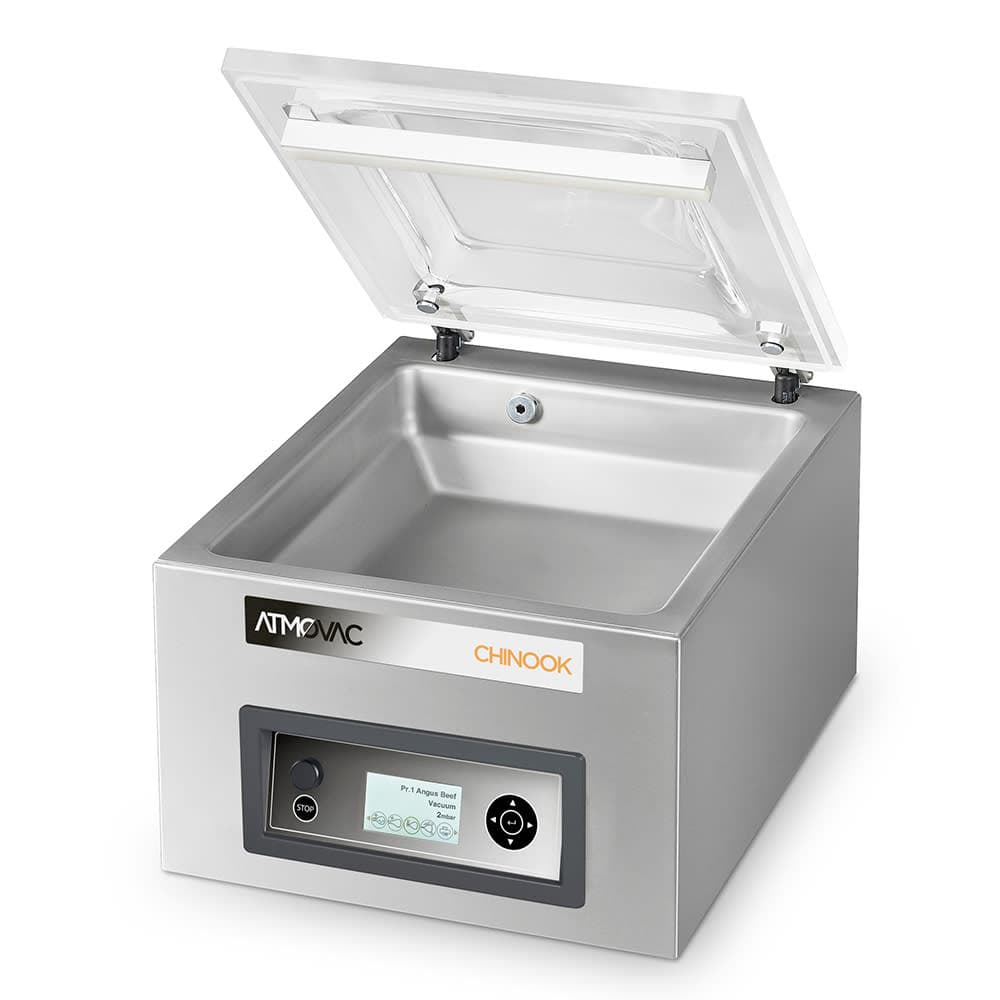 Eurodib CHINOOK14PLUS Atomvac Countertop Vacuum Pack Machine w/ 13 1/2" Seal Bar - Stainless, 120v