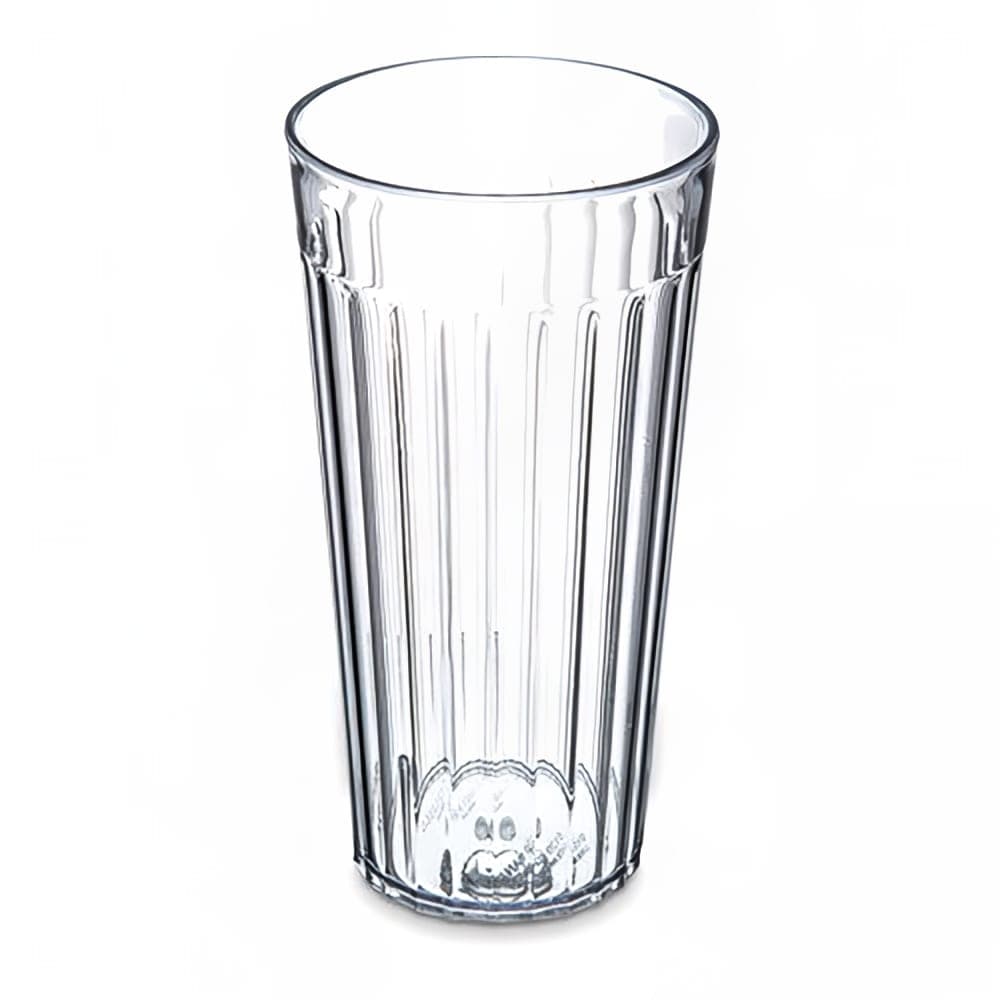 Carlisle 20 oz Clear Fluted Plastic Tumbler (012007)