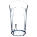 Carlisle 32 oz Clear Fluted Plastic Tumbler (013207) thumbnail 3
