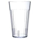 Carlisle 32 oz Clear Fluted Plastic Tumbler (013207) thumbnail 4