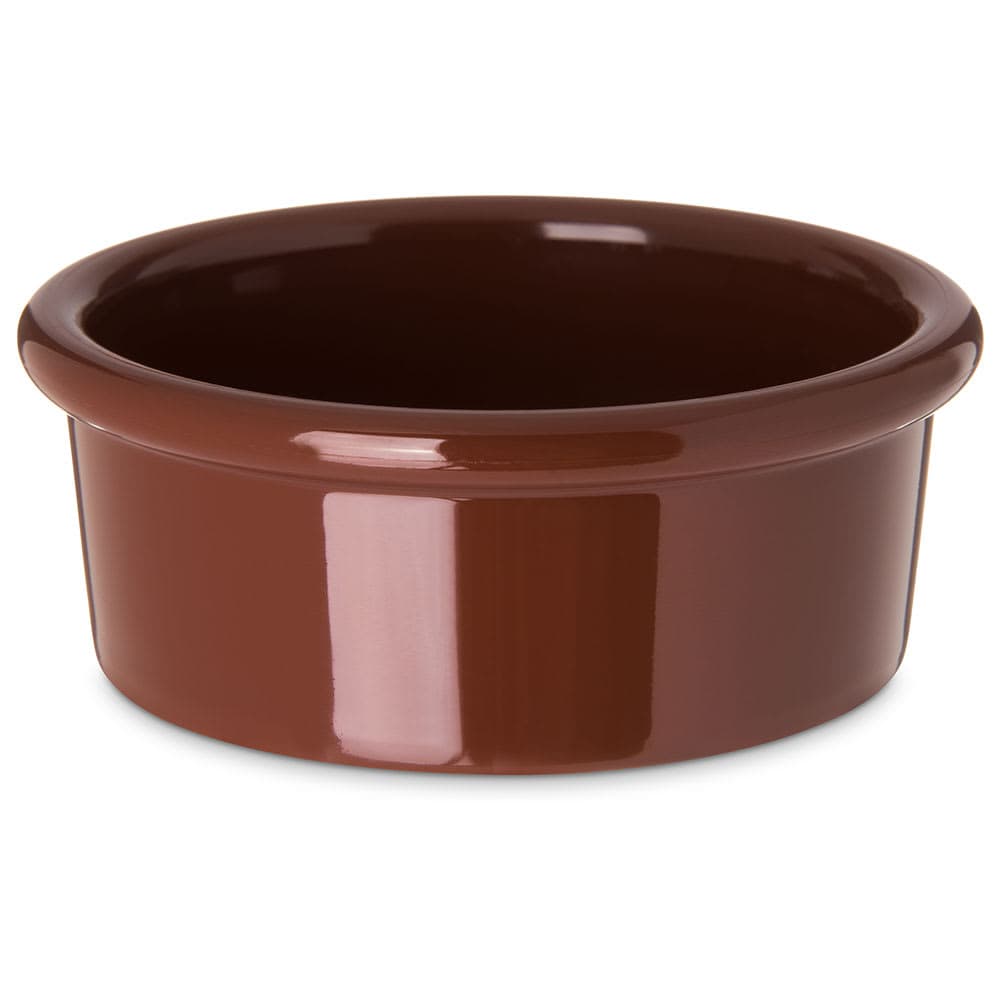 Carlisle 2 1/2 oz Ramekin - Plastic, Lenox Brown (036228)