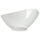 Carlisle 3 3/10 qt Oval Footed Scoop Bowl, Plastic, White (041102) thumbnail 4