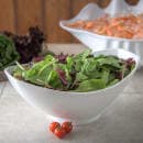 Carlisle 3 3/10 qt Oval Footed Scoop Bowl, Plastic, White (041102) thumbnail 5