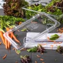 Carlisle Universal Third-Size Hinged Food Pan Lid - Notched, Polycarbonate, Clear (10279Z07) thumbnail 4