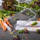 Carlisle Universal Third-Size Hinged Food Pan Lid - Notched, Polycarbonate, Clear (10280Z07) thumbnail 4