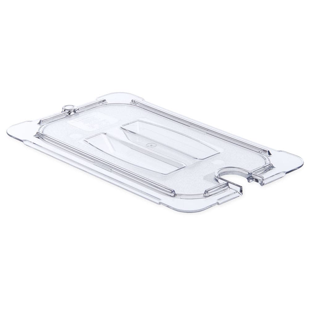 Carlisle Universal 1/4 Size Food Pan Notched Lid - Clear (10291U07)